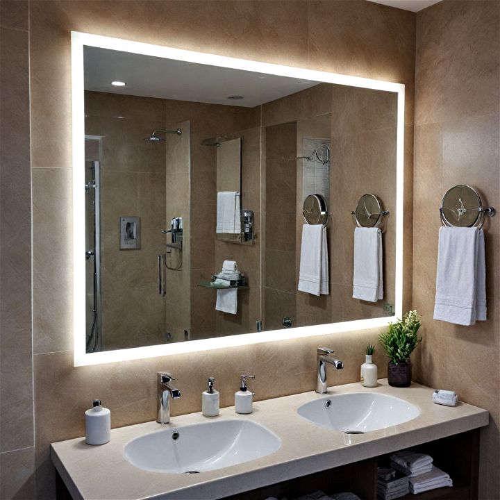 smart mirror restaurant bathroom