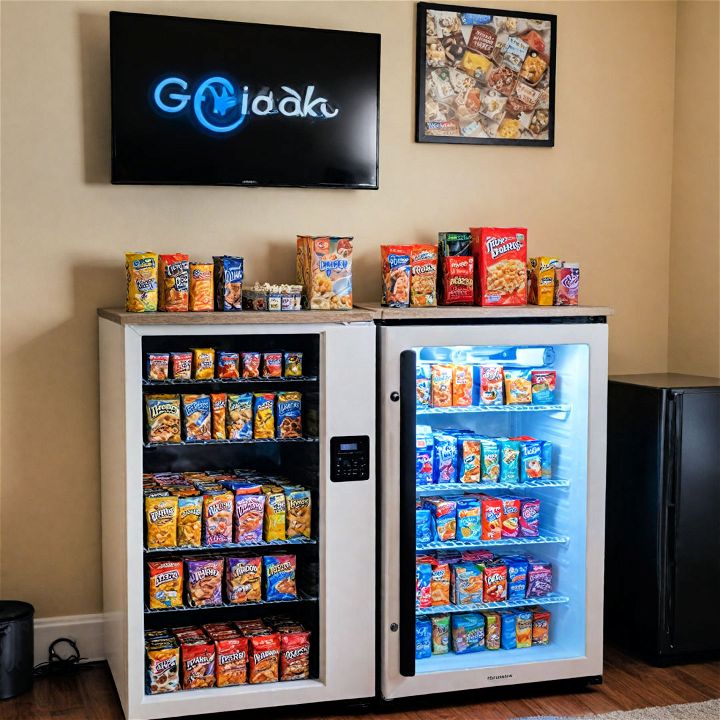 snack station for small game room
