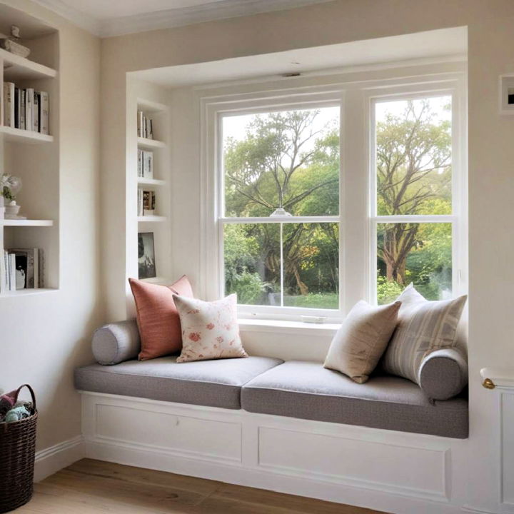 snug window seat idea