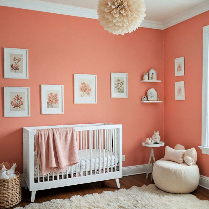 soft and inviting muted coral color