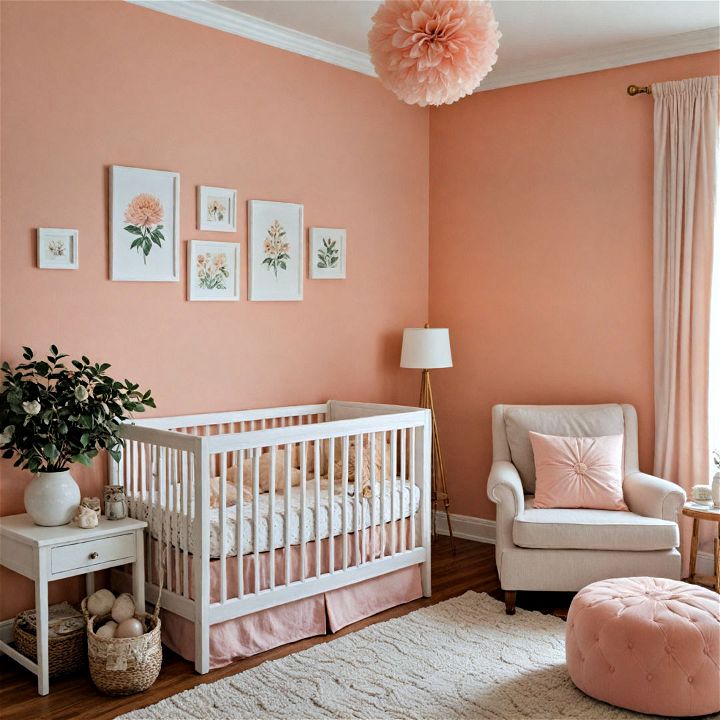 soft and welcoming gentle peach color