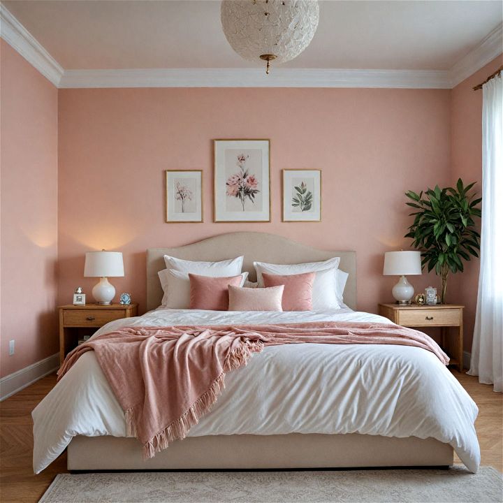 soft blush bedroom paint color