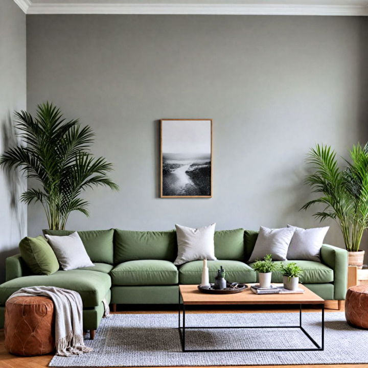 soft grey wall color to create a inviting atmosphere