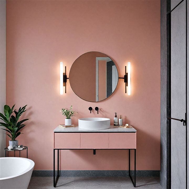 softness and elegance blush pink for bathroom