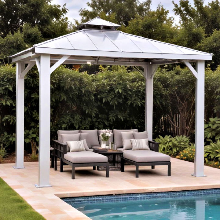 sophisticated aluminum gazebo