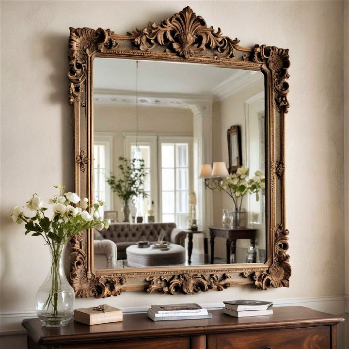 sophisticated antique mirror