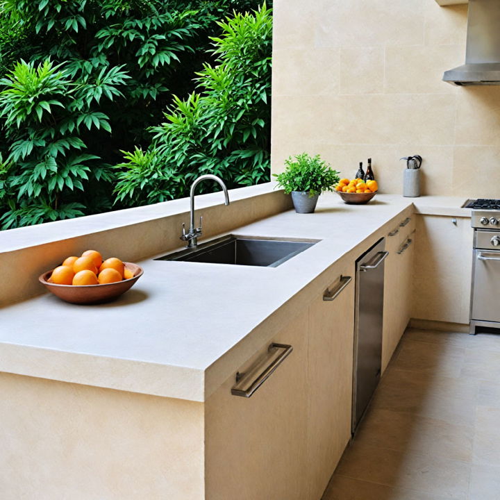 sophisticated limestone countertop