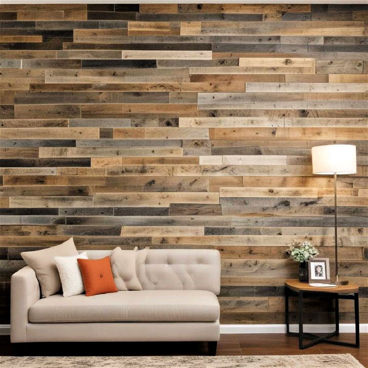sophisticated reclaimed barnwood wall