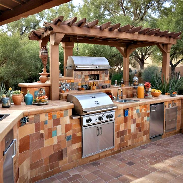 southwestern spirit outdoor kitchen