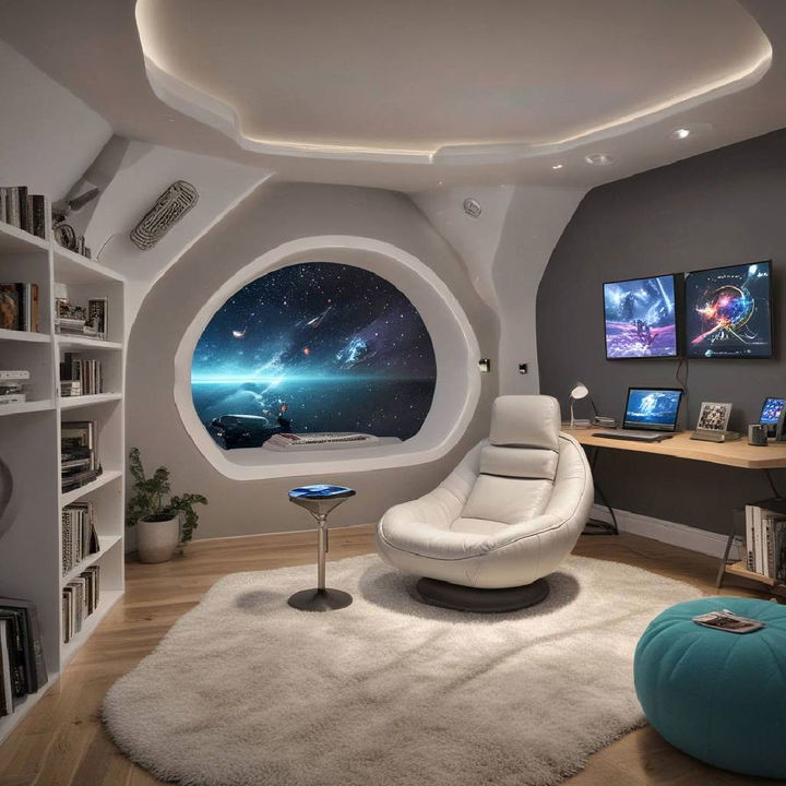 space odyssey themed bedroom