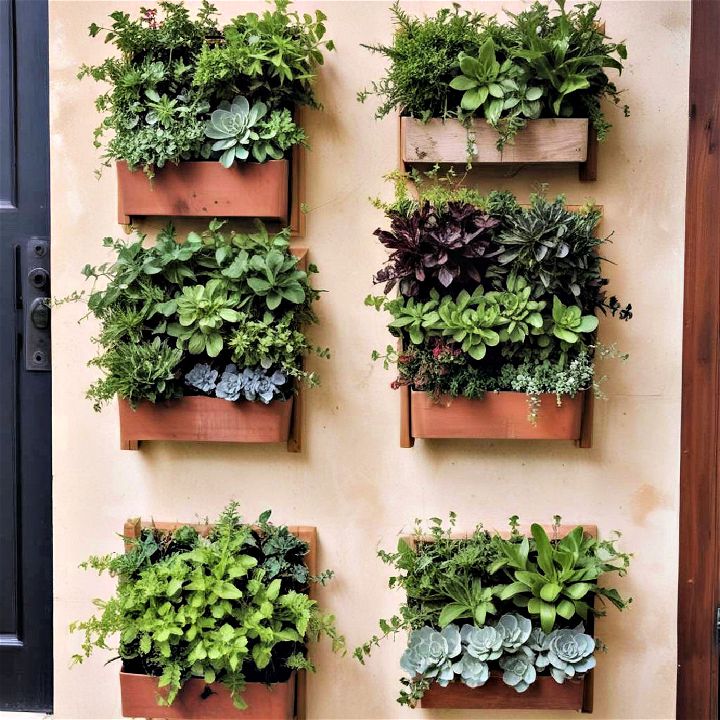 space saving vertical greenery