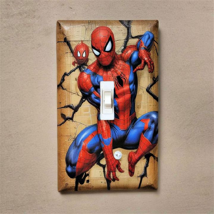 spiderman light switch covers