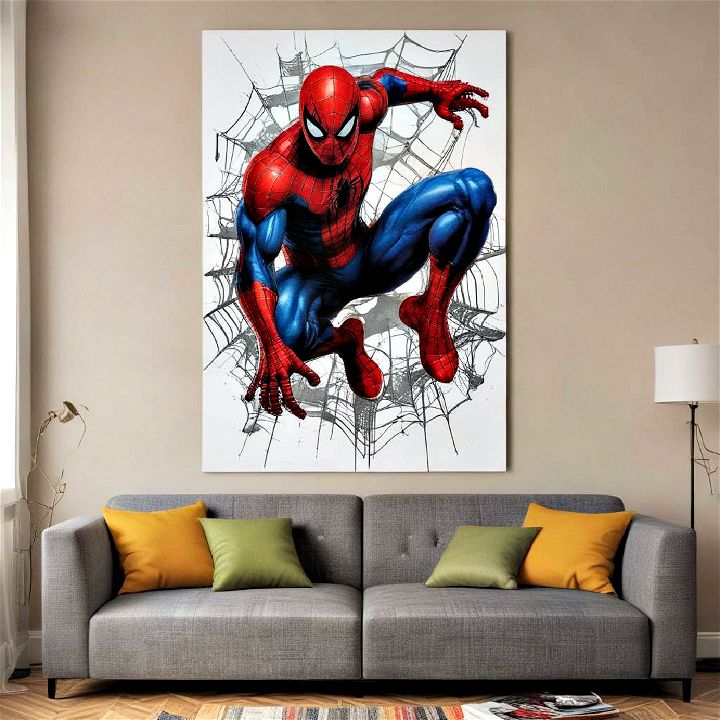 spiderman wall art for room decor