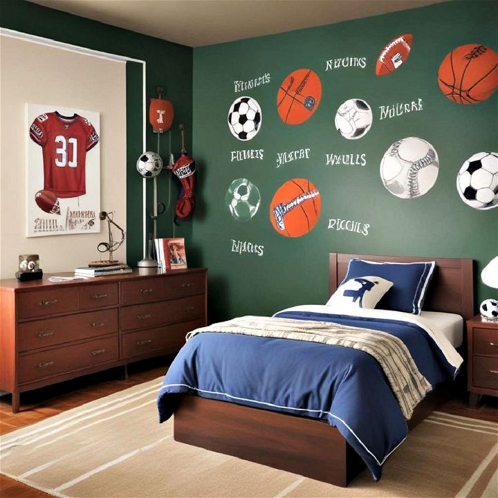 sports themed room