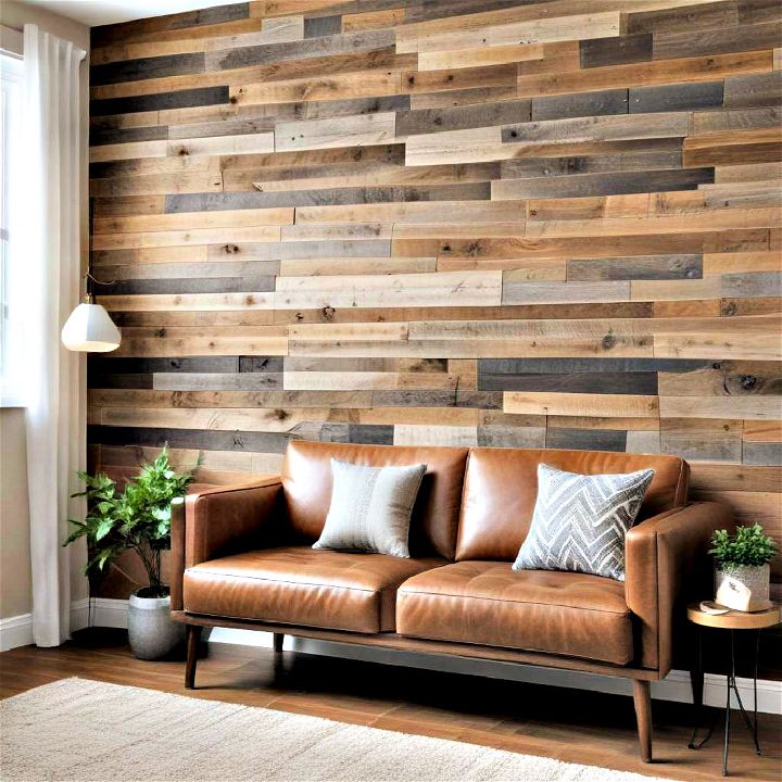 staggered barnwood planks idea