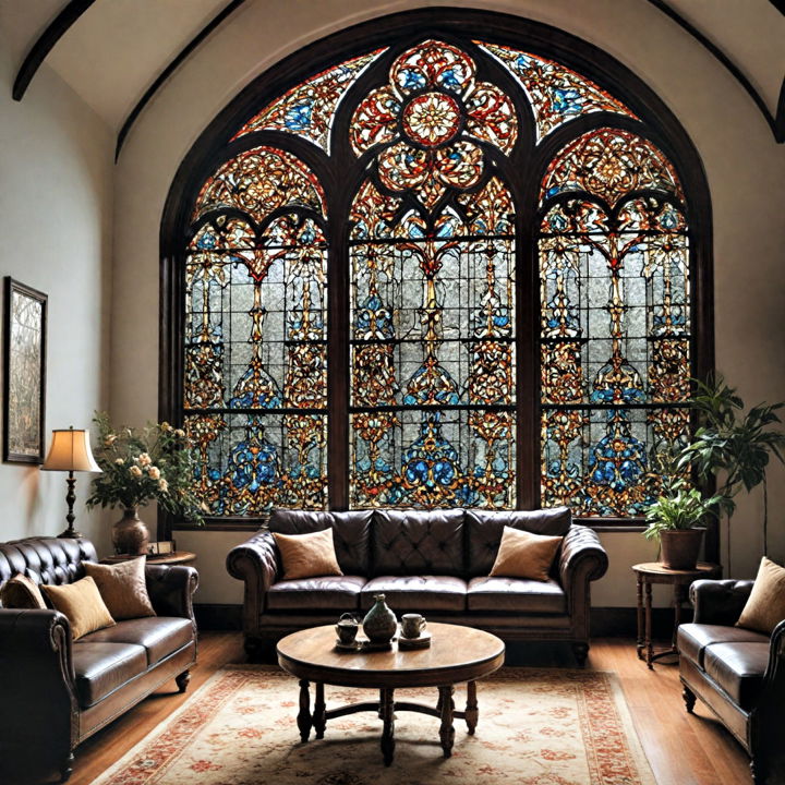 stained glass accents window