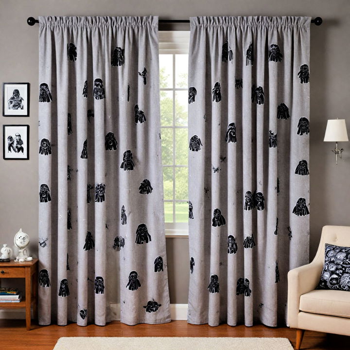 star wars curtains for nursery s windows