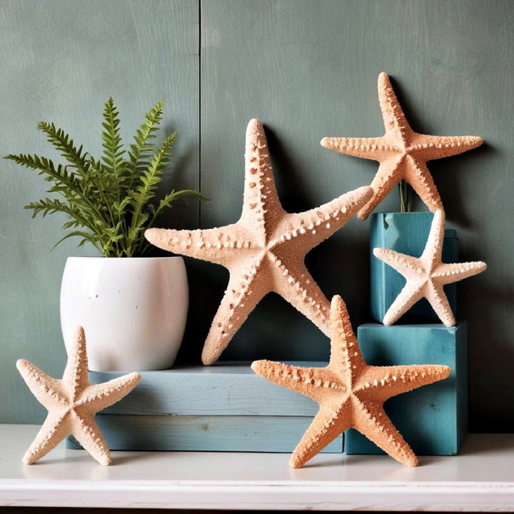 starfish decor for coastal themed home