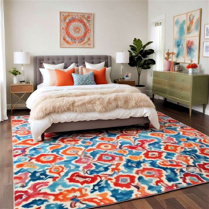 statement area rugs for room design
