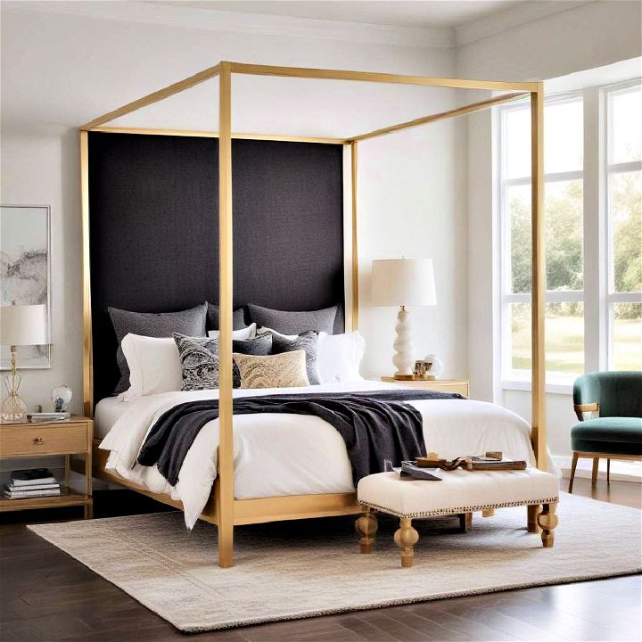 statement bed for large bedroom