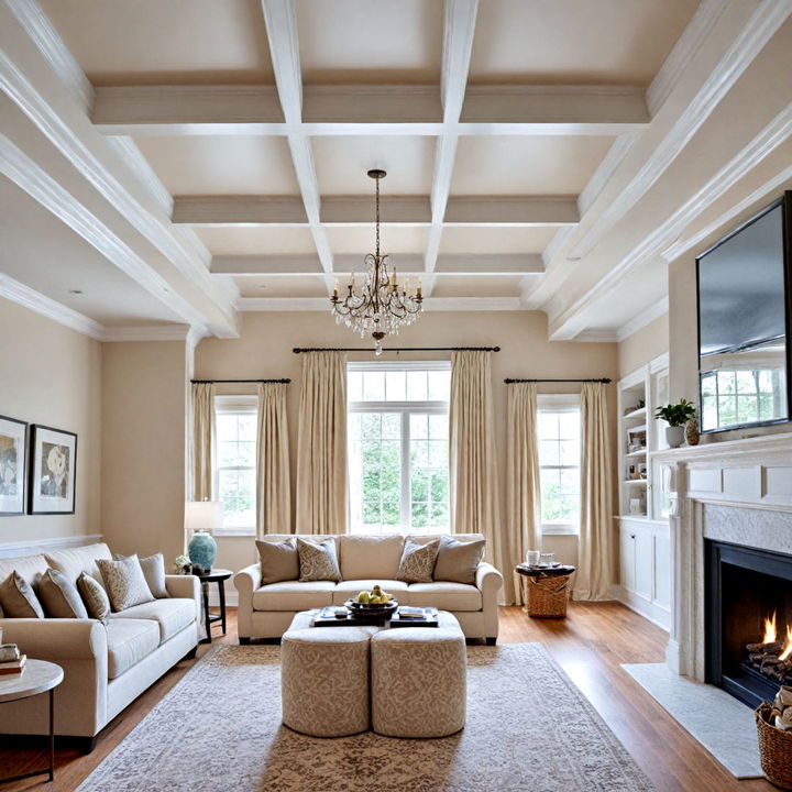 statement ceiling for large living room