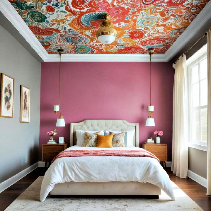 statement ceilings bedroom design