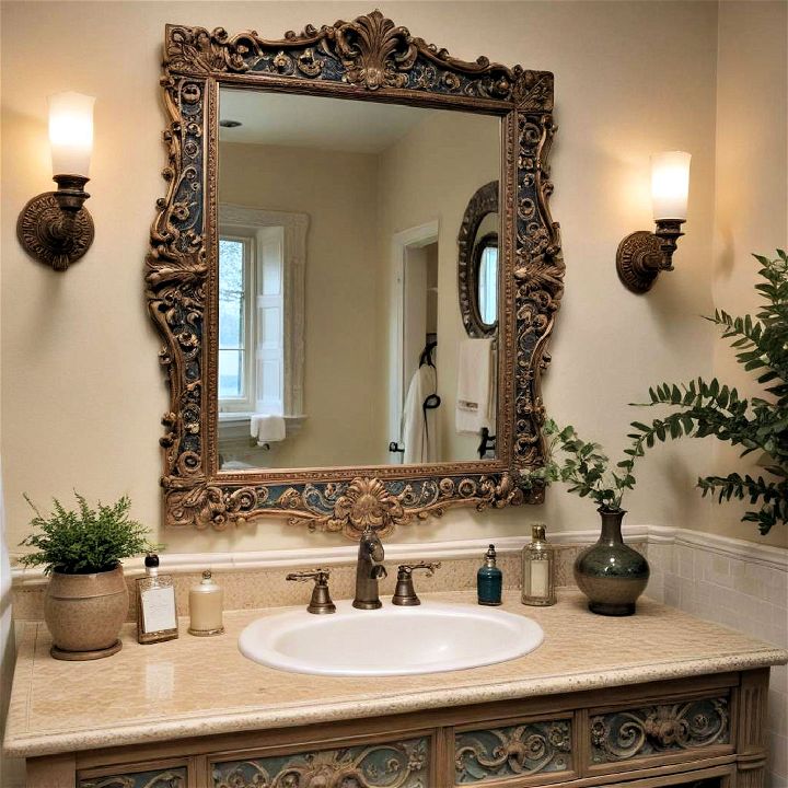 statement mirror to bring a dramatic touch