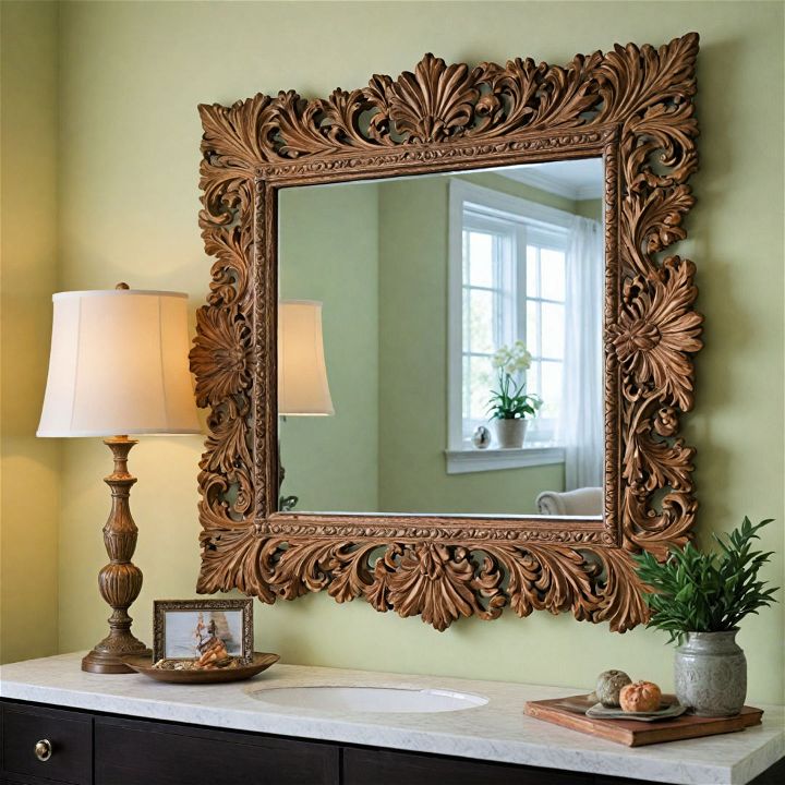 statement mirror to reflect light