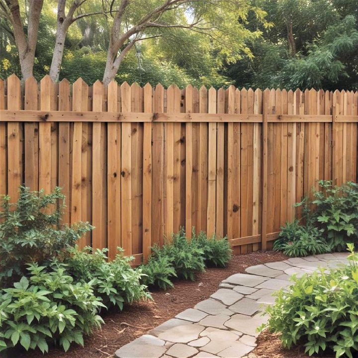 stockade fence for complete privacy