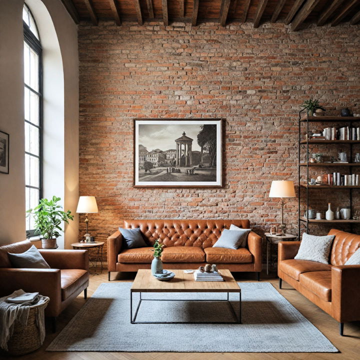 striking and charming exposed brick wall