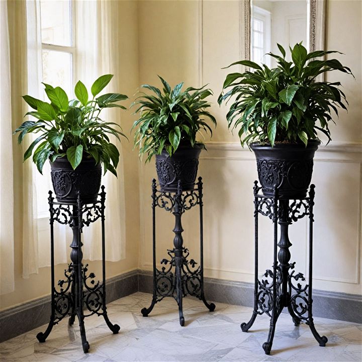 striking gothic inspired plant holders