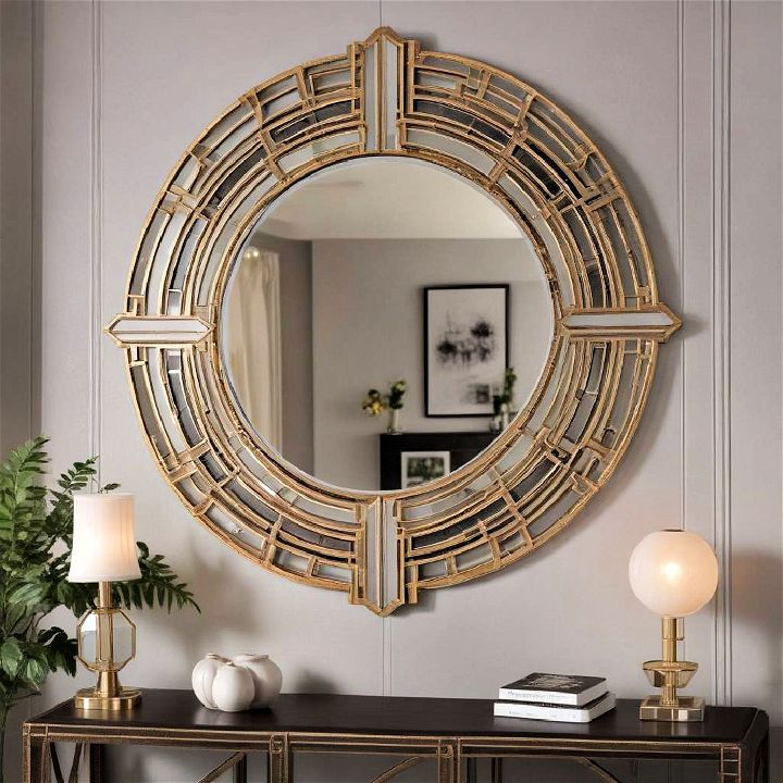 stunning art deco mirror