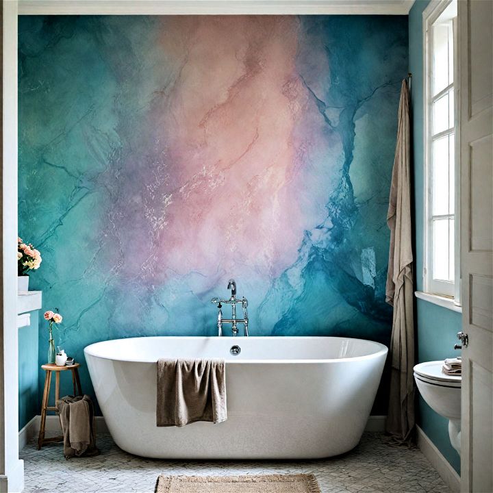 stunning gradient wallpaper for bathroom
