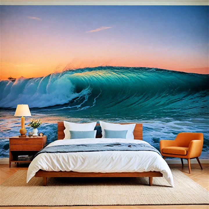 stunning ocean wave murals
