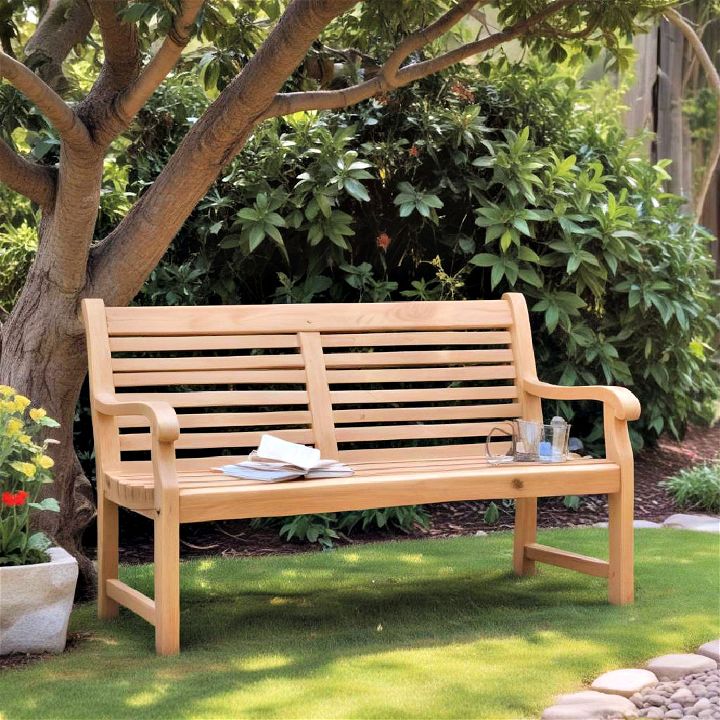 sturdy and stylish garden bench