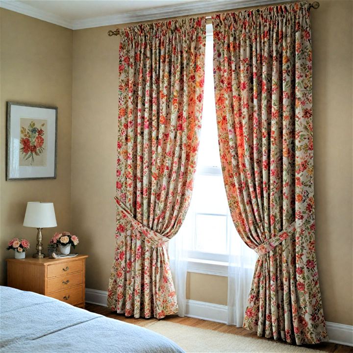 stylish and charming patterned drapes