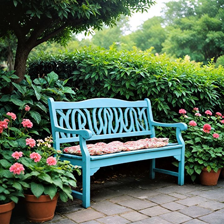 stylish and compact garden bench