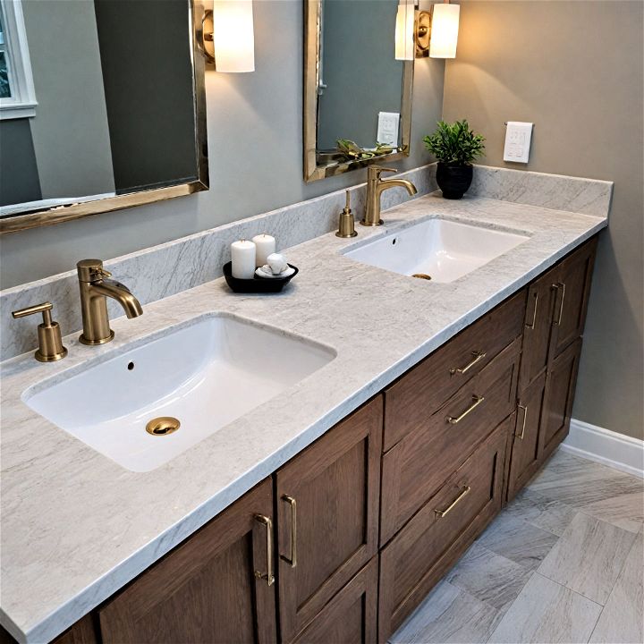 stylish and low maintenance porcelain countertop