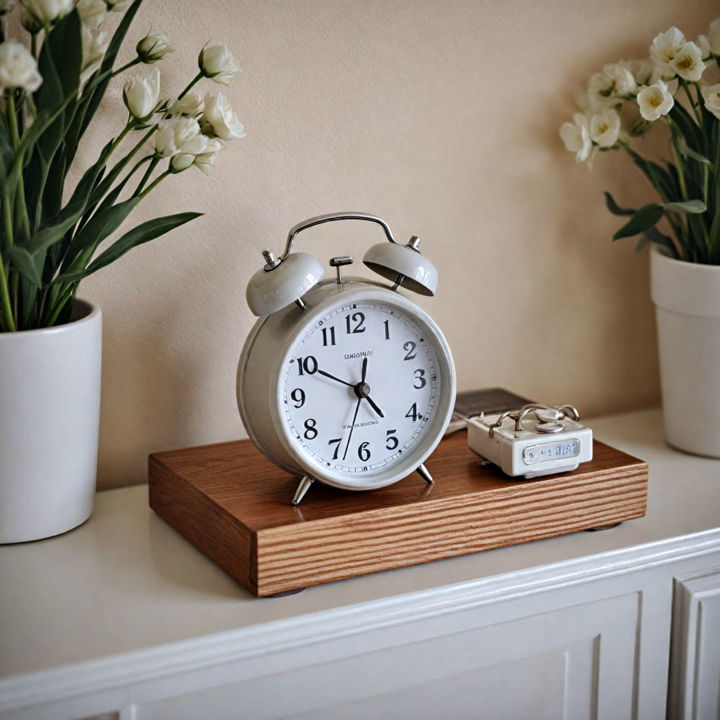 stylish and modern alarm clock
