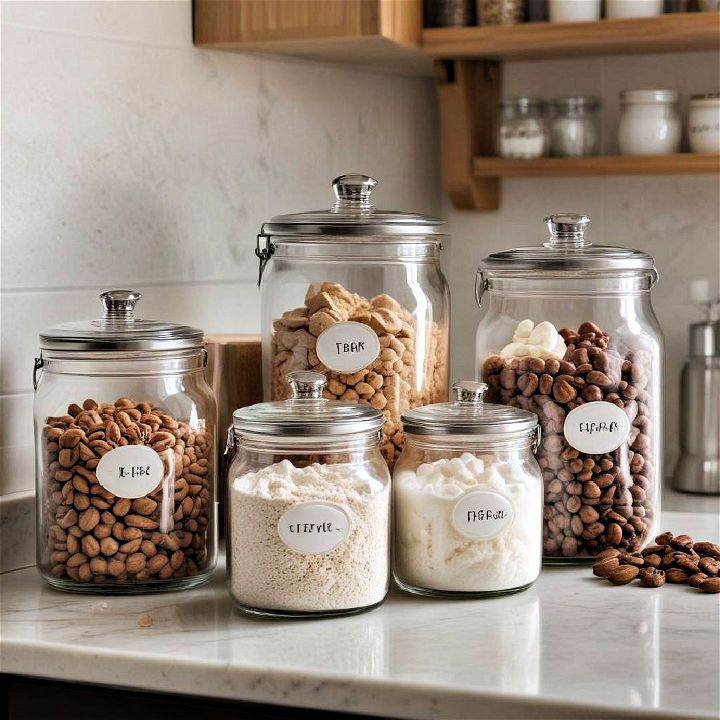 stylish canisters kitchen counter decor