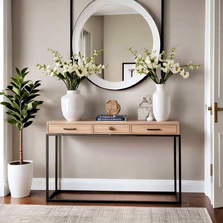 stylish entryway console table
