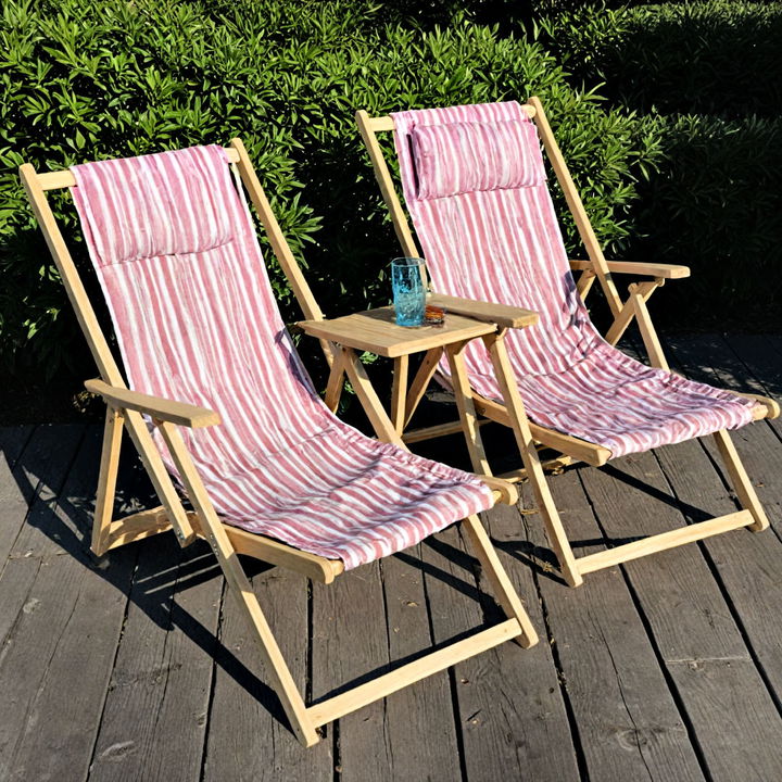 stylish foldable deck chairs