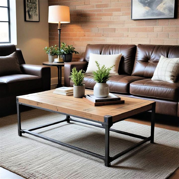 stylish industrial coffee table