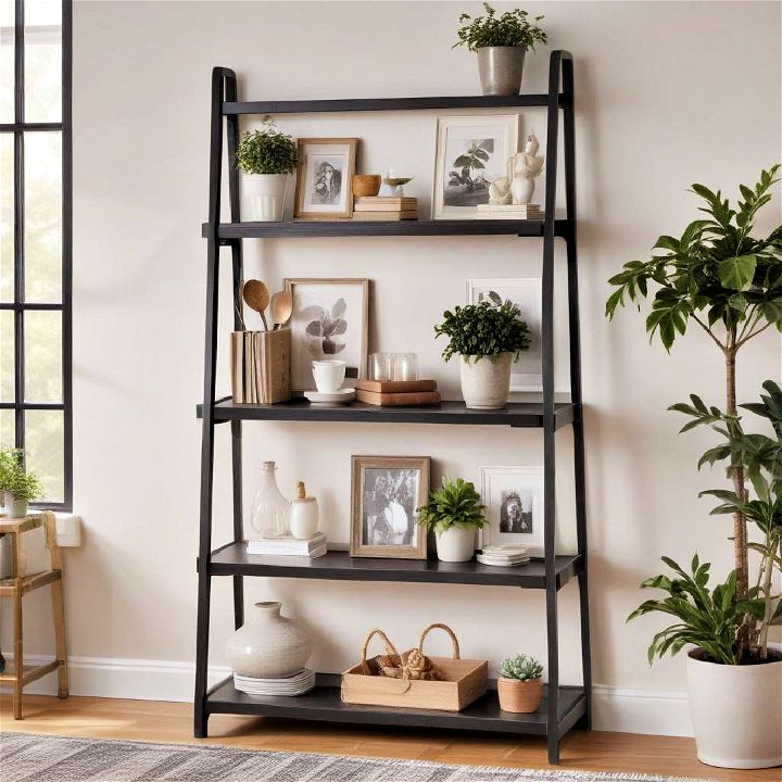 stylish ladder shelves