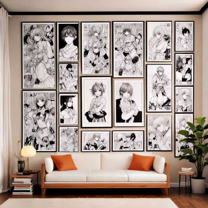 stylish manga wall decor