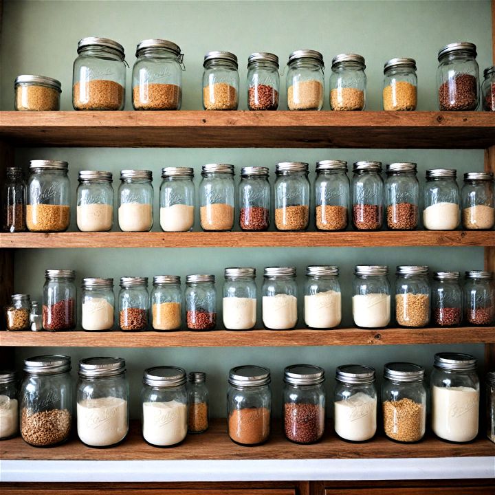 stylish mason jar storage
