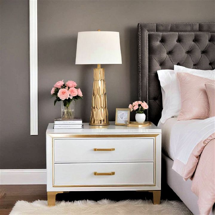 stylish modern nightstand for glam bedroom