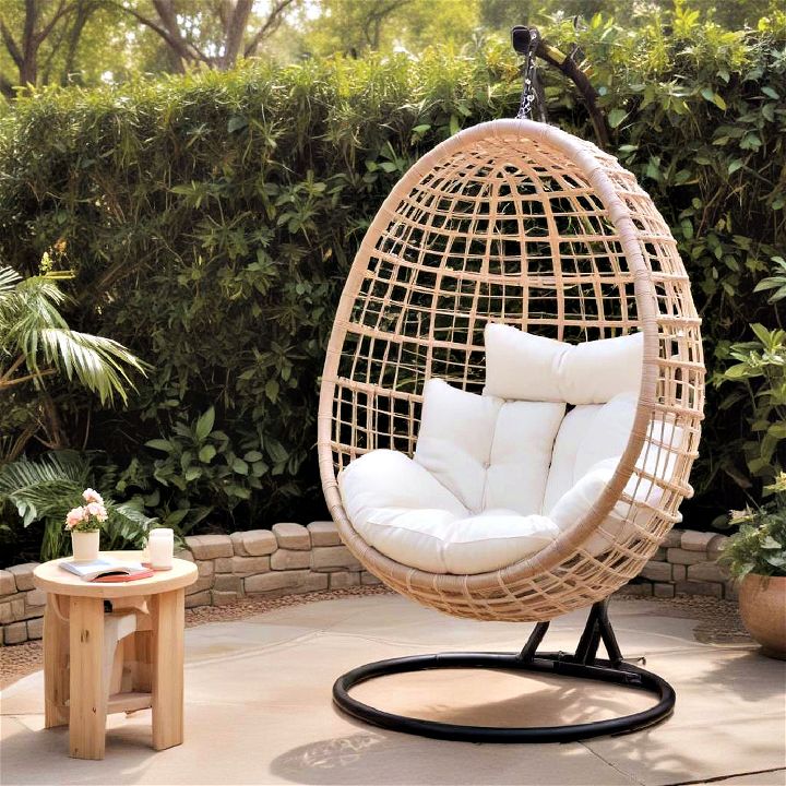 stylish outdoor egg chairs