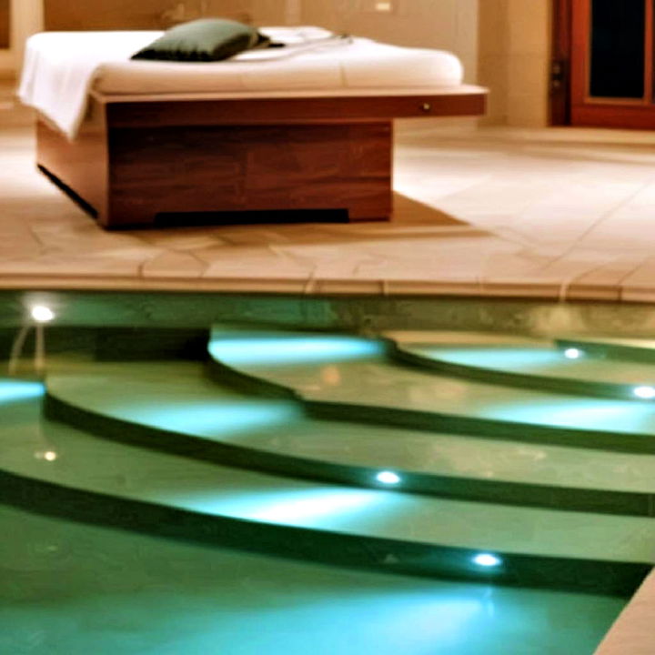 stylish pool step lights