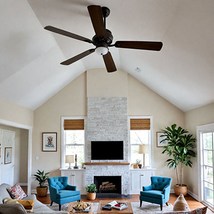 stylish vaulted ceiling fans with lights